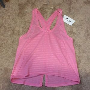 Pink Nimbus Split Back Tank